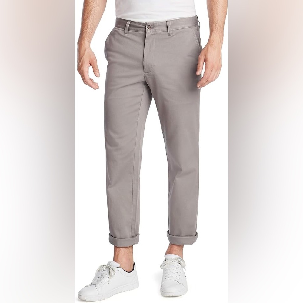 Nautica Gray Men's Classic Fit Deck Pant Size 40 x 30